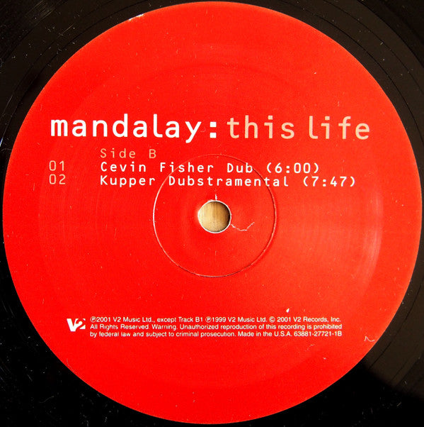 Mandalay : This Life (12",33 ⅓ RPM)