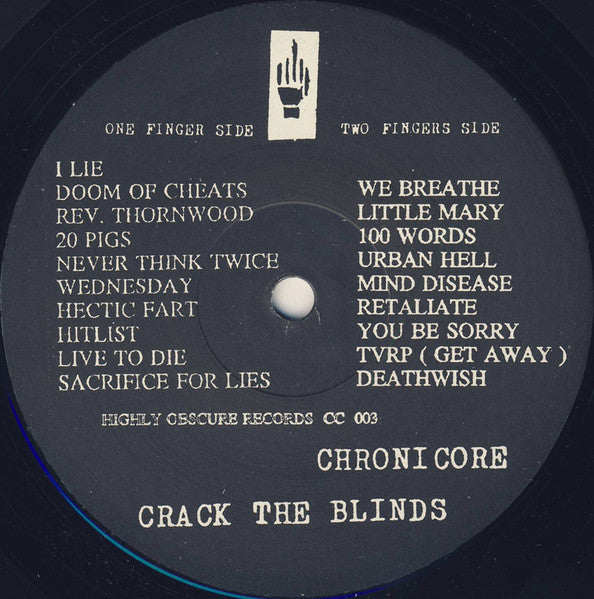Chronicore : Crack The Blinds (LP,Album)