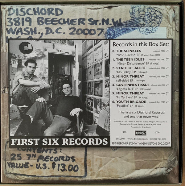 Various : First Six Dischord Records (Compilation)