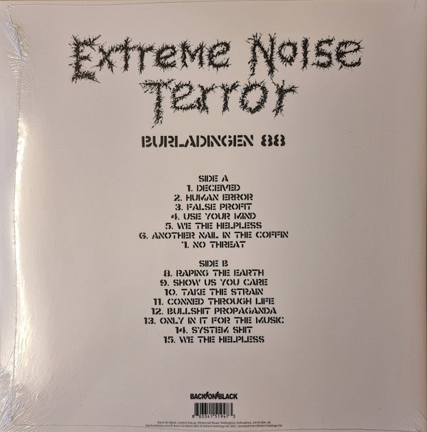 Extreme Noise Terror : Burladingen 88 (LP,Limited Edition)