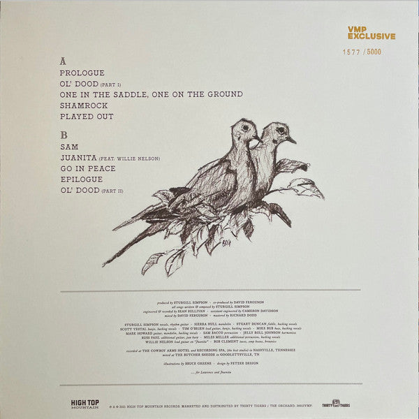 Sturgill Simpson : The Ballad Of Dood & Juanita (LP,Album,Club Edition,Limited Edition)
