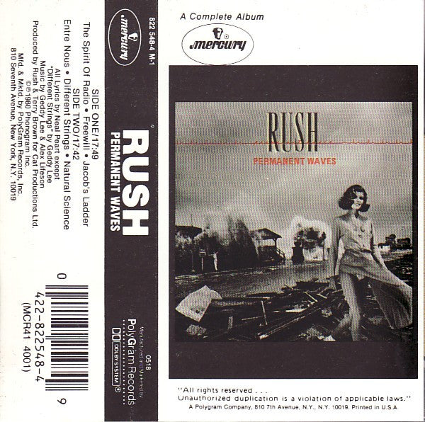 Rush : Permanent Waves (Album)