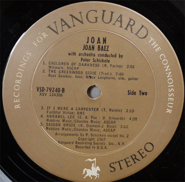 Joan Baez : Joan (LP,Album,Stereo)