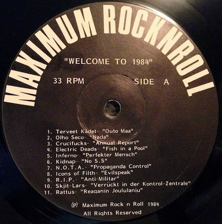 Various : Welcome To 1984 (LP,Compilation)