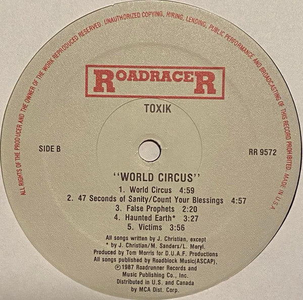 Toxik : World Circus (LP,Album)