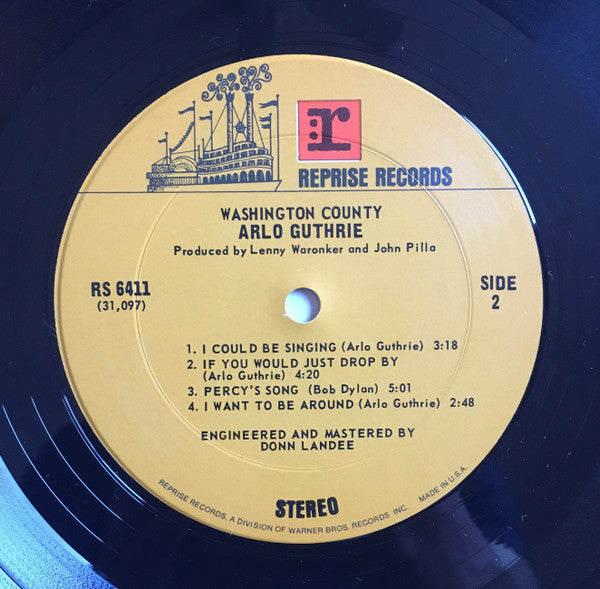 Arlo Guthrie : Washington County (LP,Album)