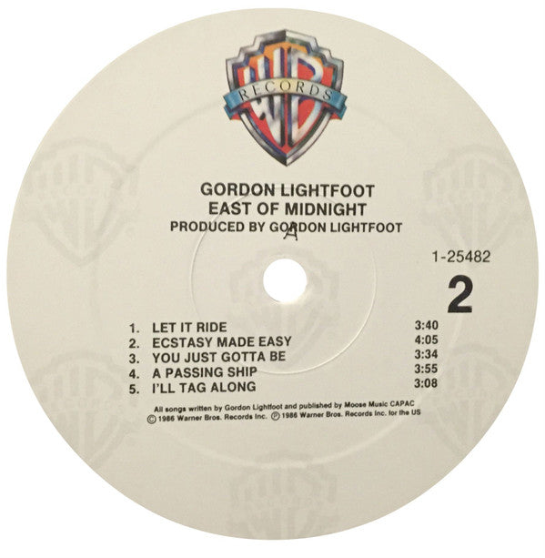 Gordon Lightfoot : East Of Midnight (LP,Album)