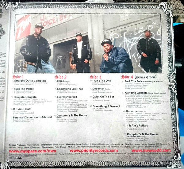N.W.A. : Straight Outta Compton (20th Anniversary Edition) (LP,Album,Reissue,Remastered)