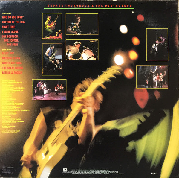 George Thorogood & The Destroyers : Live (LP,Album)