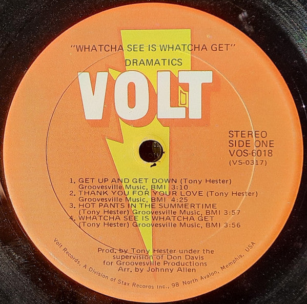 Dramatics, The : Whatcha See Is Whatcha Get (LP,Album,Stereo)