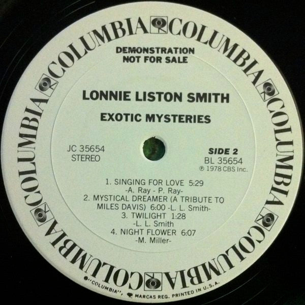 Lonnie Liston Smith : Exotic Mysteries (LP,Album,Promo,Stereo)