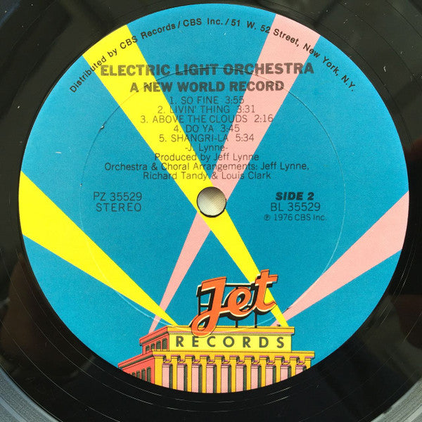 Electric Light Orchestra : A New World Record (LP,Album,Reissue)