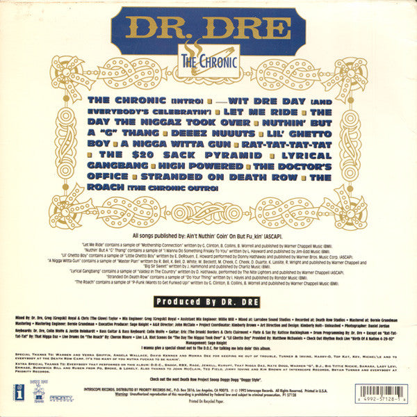 Dr. Dre : The Chronic (LP,Album)