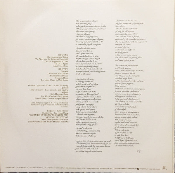 Gordon Lightfoot : Summertime Dream (LP,Album)