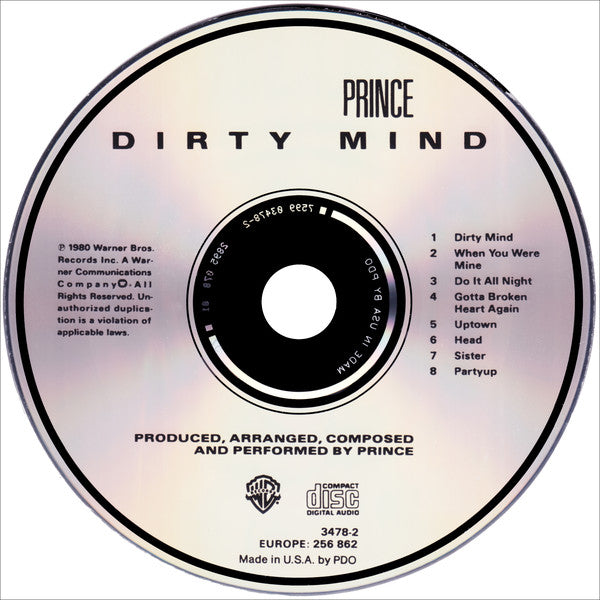 Prince : Dirty Mind (Album,Reissue)