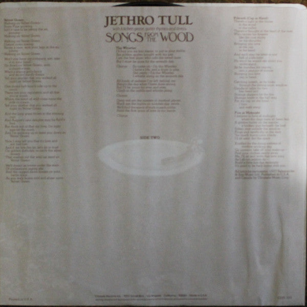 Jethro Tull : Songs From The Wood (LP,Album,Reissue)