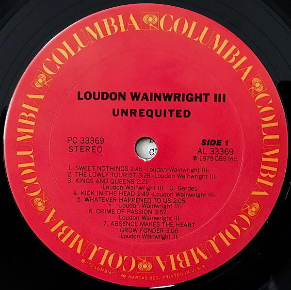 Loudon Wainwright III : Unrequited (LP,Album)
