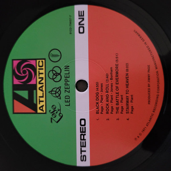 Led Zeppelin : Untitled (LP,Album,Reissue,Remastered,Stereo)