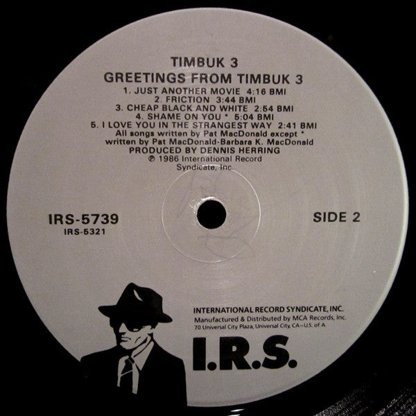 Timbuk 3 : Greetings From Timbuk 3 (LP,Album)