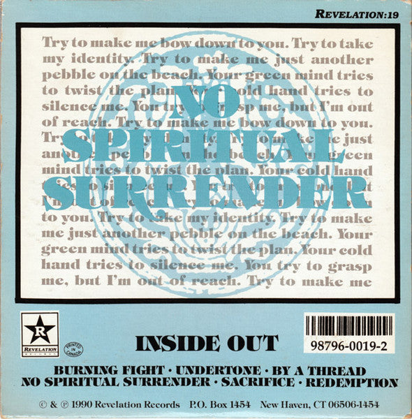 Inside Out (2) : No Spiritual Surrender (EP)