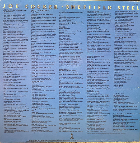 Joe Cocker : Sheffield Steel (LP,Album)