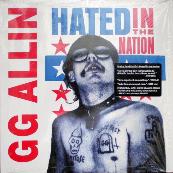 GG Allin : Hated In The Nation (LP,Reissue)