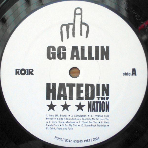 GG Allin : Hated In The Nation (LP,Reissue)