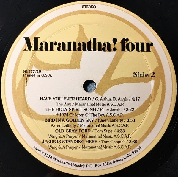 Various : Maranatha! Four (LP,Compilation,Stereo)