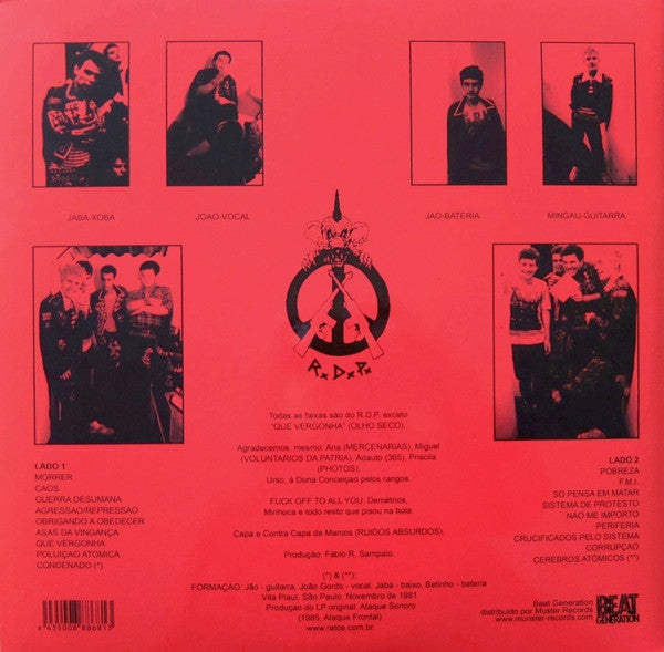 Ratos De Porão : Crucificados Pelo Sistema (LP,Album,Reissue,45 RPM)