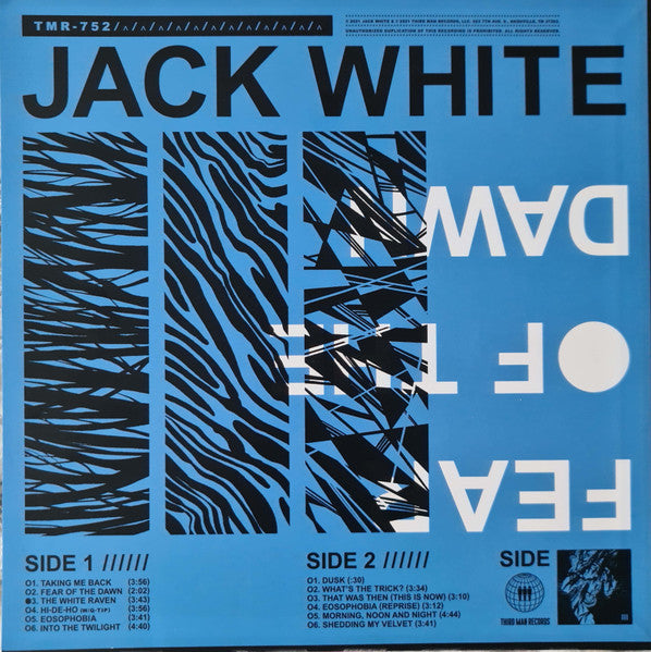 Jack White (2) : Fear Of The Dawn (LP,Album,Limited Edition,Stereo)