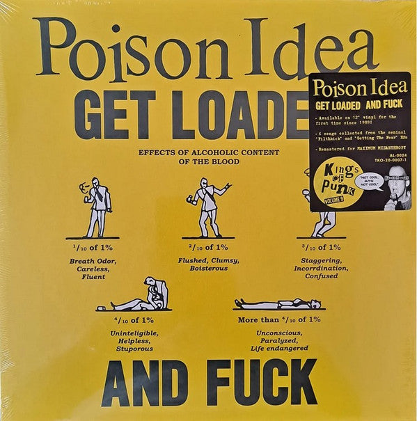 Poison Idea : Get Loaded And Fuck (12",45 RPM,Compilation,Reissue,Remastered)