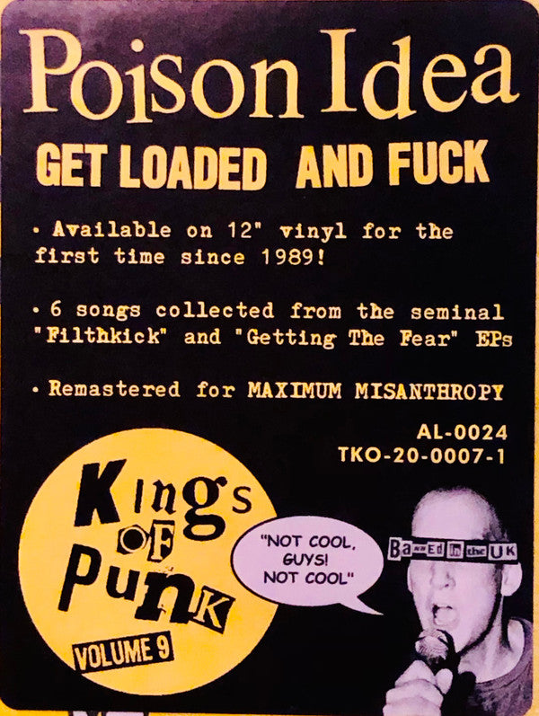 Poison Idea : Get Loaded And Fuck (12",45 RPM,Compilation,Reissue,Remastered)