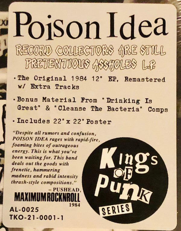 Poison Idea : Record Collectors Are Still Pretentious Assholes L.P. (LP,Compilation,Reissue,Remastered)