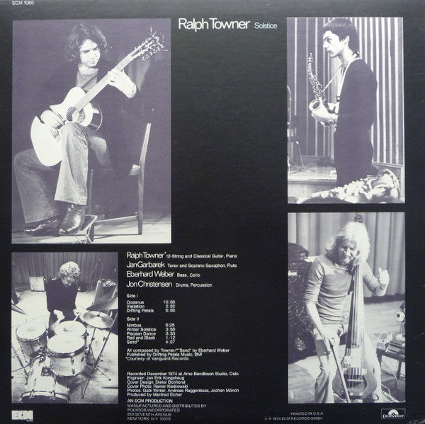 Ralph Towner : Solstice (LP,Album)