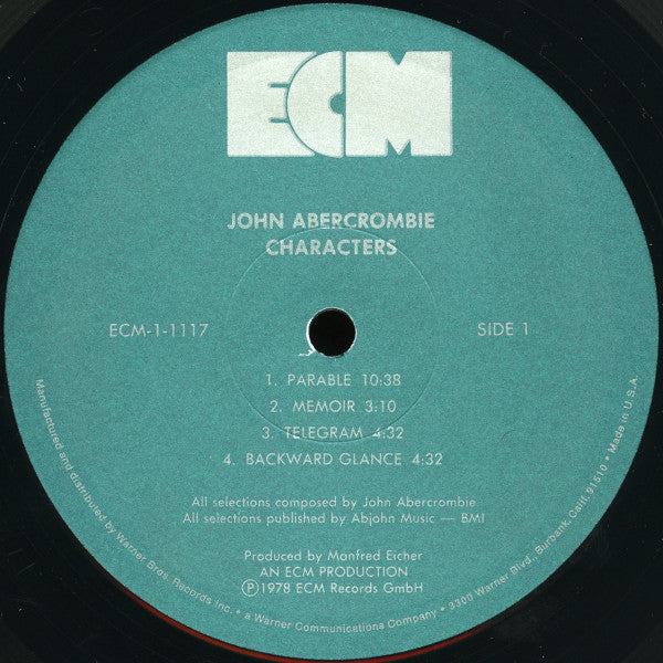 John Abercrombie : Characters (LP,Album)