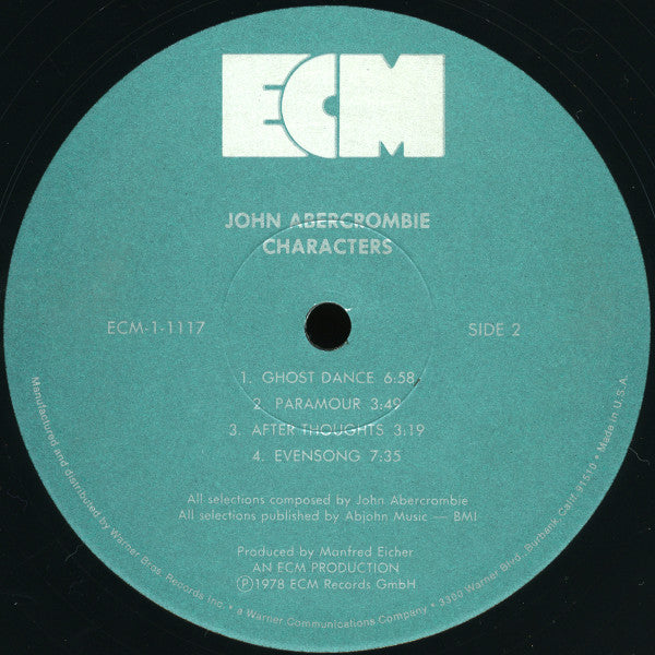 John Abercrombie : Characters (LP,Album)