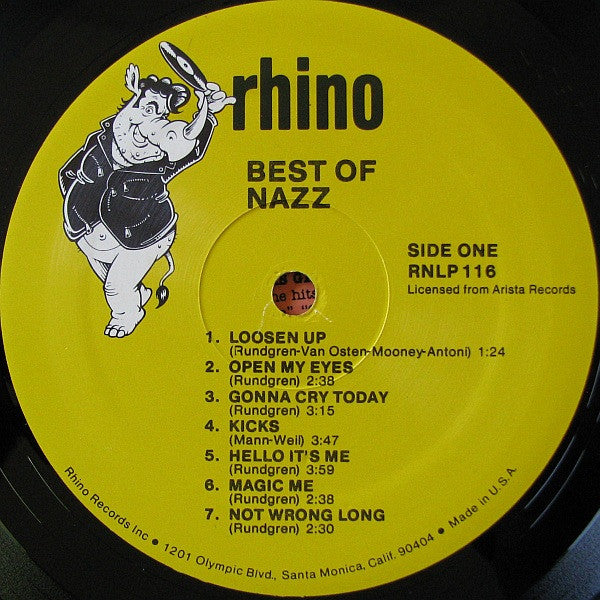 Nazz : Best Of Nazz (LP,Compilation)