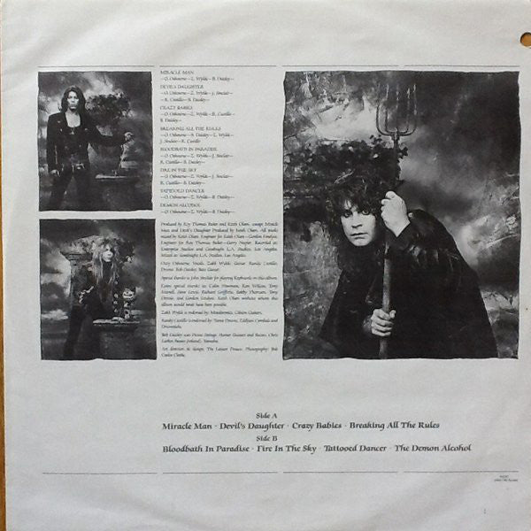 Ozzy Osbourne : No Rest For The Wicked (LP,Album)