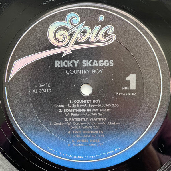 Ricky Skaggs : Country Boy (LP,Album)