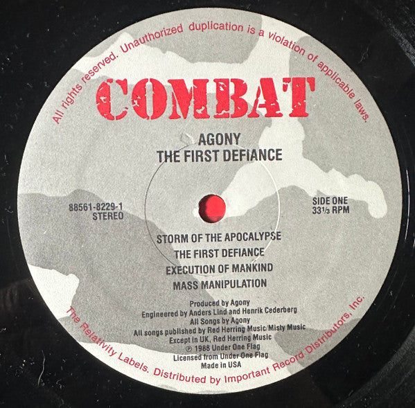 Agoni : The First Defiance (LP,Album)