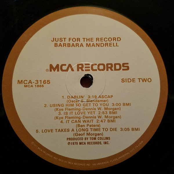Barbara Mandrell : Just For The Record (LP)