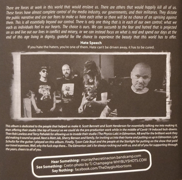 Dayglo Abortions : Hate Speech (Album,Stereo)