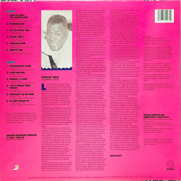 Howlin' Wolf : Cadillac Daddy - Memphis Recordings, 1952 (LP,Compilation)