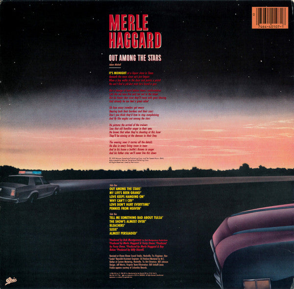 Merle Haggard : Out Among The Stars (LP,Album)