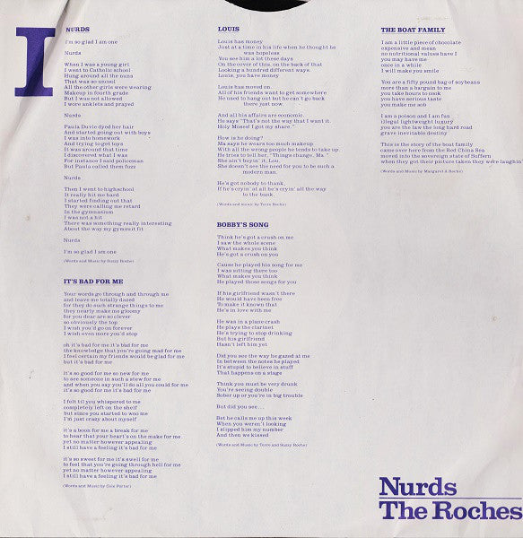Roches, The : Nurds (LP,Album,Stereo)