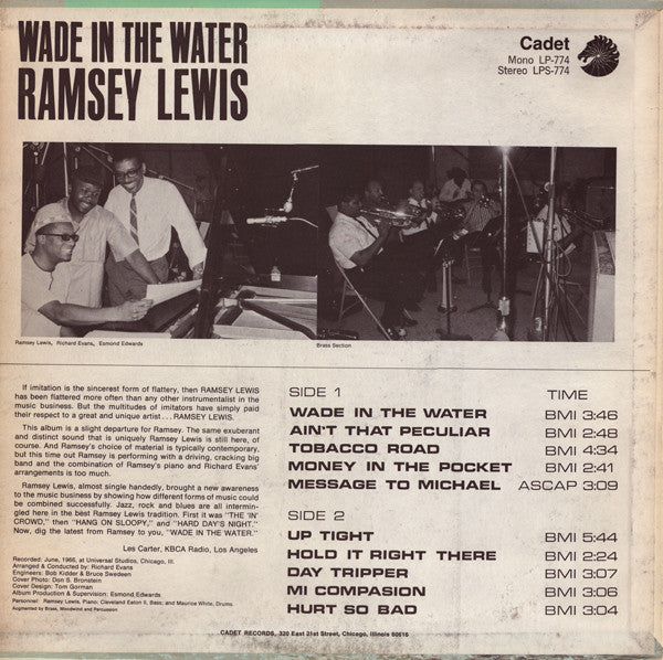 Ramsey Lewis : Wade In The Water (LP,Album,Stereo)