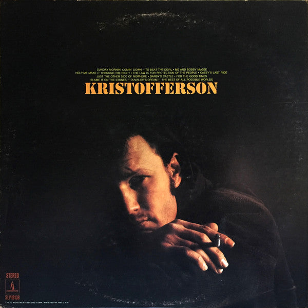 Kris Kristofferson : Kristofferson (LP,Album)