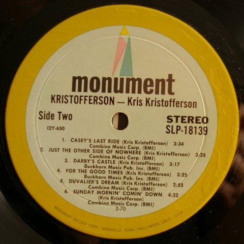 Kris Kristofferson : Kristofferson (LP,Album)