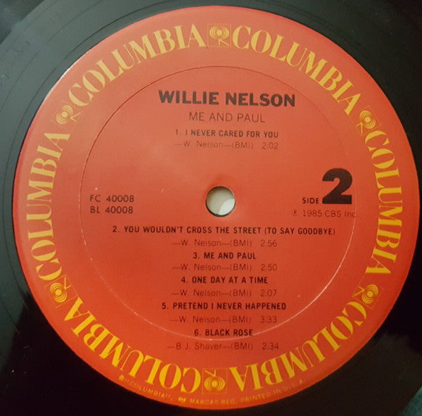 Willie Nelson : Me & Paul (LP,Album)