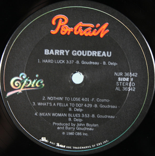 Barry Goudreau : Barry Goudreau (LP,Album,Repress,Stereo)
